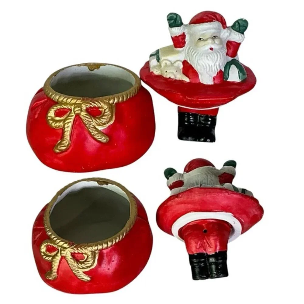 Vintage Santa Trinket Box Hermitage Collectible Porcelain Limited Edition 1995